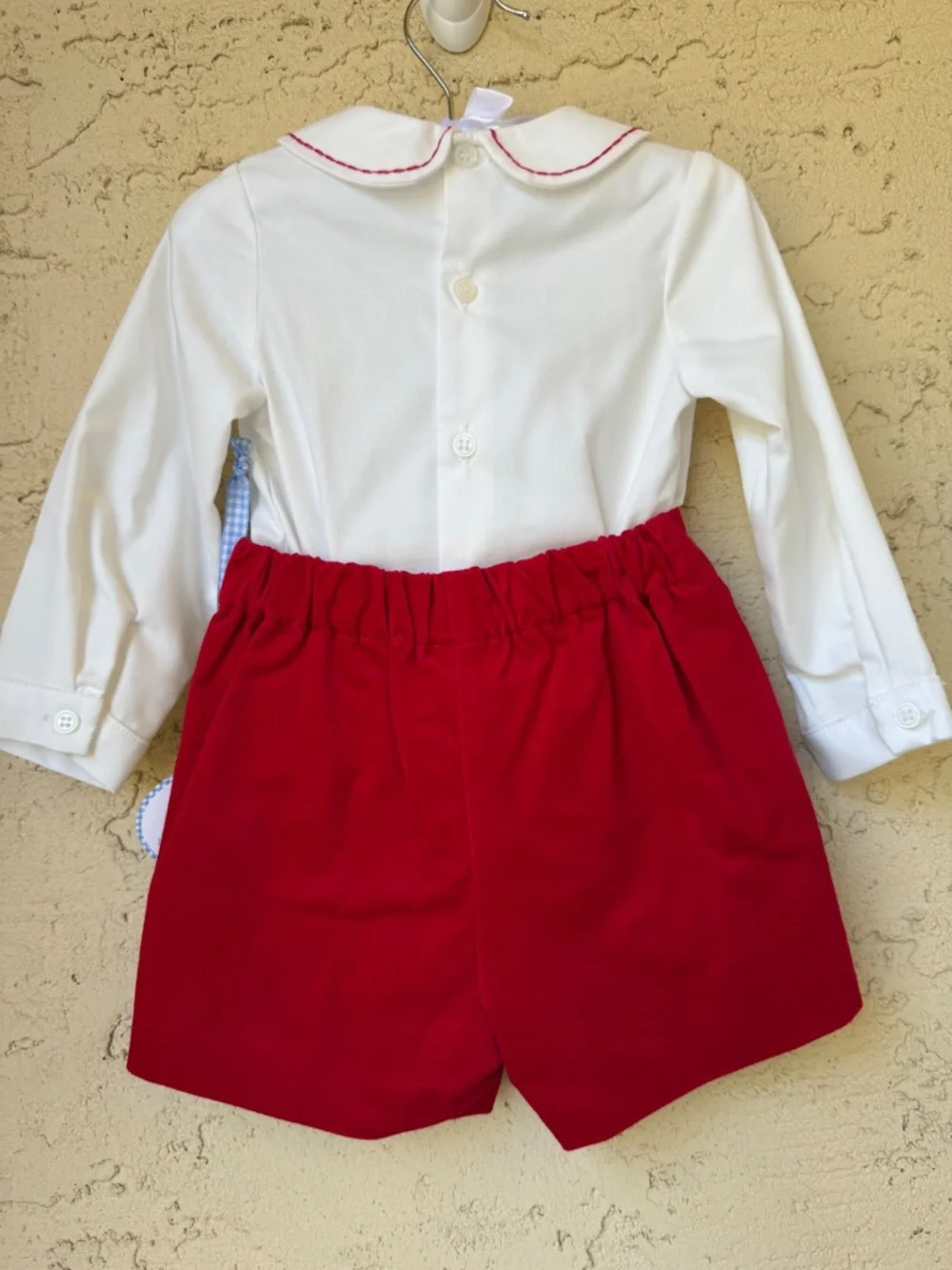 NWT Edgehill Collection x The Broke Brooke Baby Boys Berrett Velvet Set Sz 24